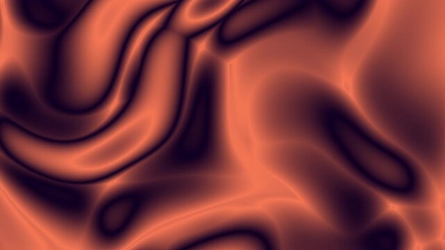 Deep Copper And Burgundy Abstract With Silky Liquid Wave Loop abstract background