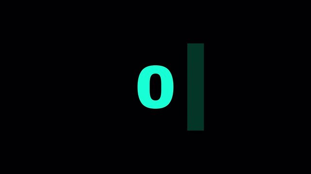3 seconds countdown timer with vertical progress bar on transparent background.