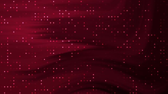 abstract dark red gradient background matrix pattern, glowing lights, sparkles, and particles. Perfect for technology, data, and futuristic concepts.