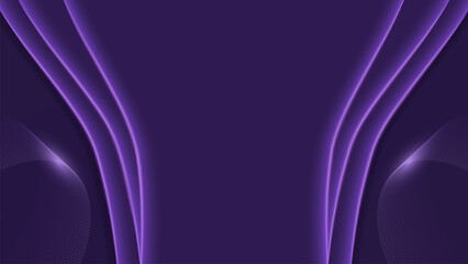 Naklejka premium Modern Luxury Purple Gradient Background with Neon Glow and Copy Space.