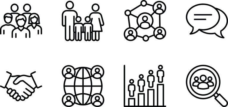 Here are your SEO-optimized title and keywords for your human resources and networking vector design, ready to copy and paste into Adobe Stock.
