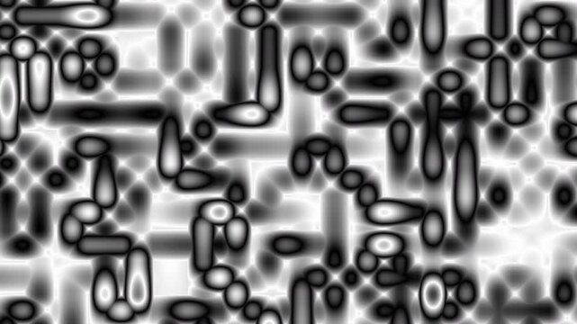 Monochrome Abstract With High Contrast Cellular Patterns abstract background