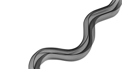 Fototapeta premium Futuristic monochrome wave art background.