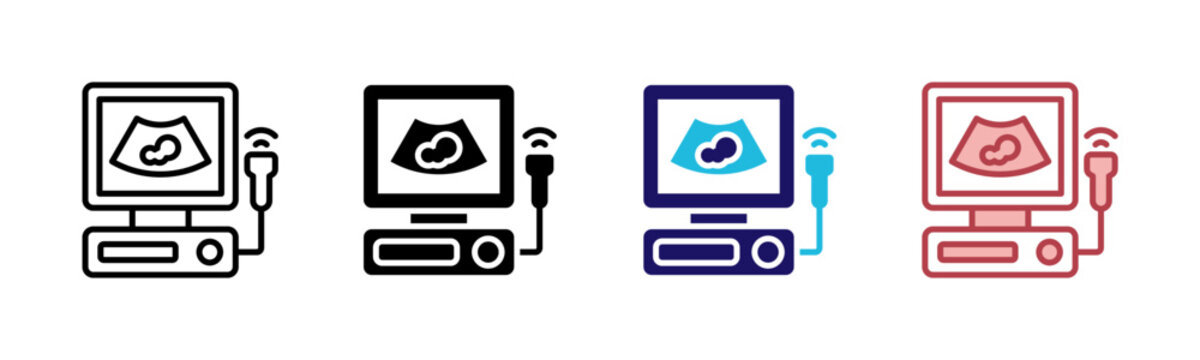 Ultrasound Scan Icons, Multi Style Icon Set