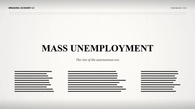 AI job displacement and economic disruption leading to mass unemployment, technology impact on workforce