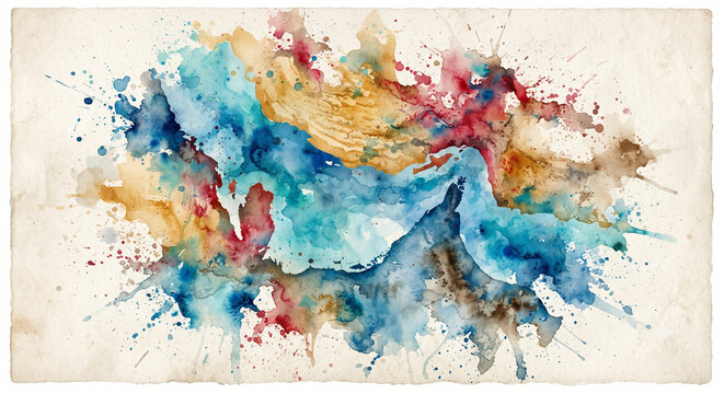 Selat hormuz watercolor hand painted watercolor