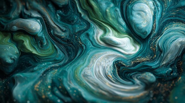 Earth with swirling teal energy and glowing night lights, abstract global planet illustration for science, space technology, environmental research, geographic visualization, digital earth, atmospheri
