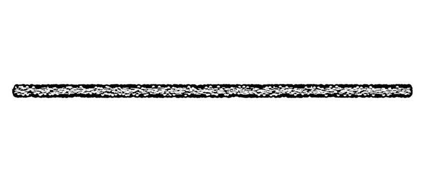 Black and white textured bubble dots straight line border element