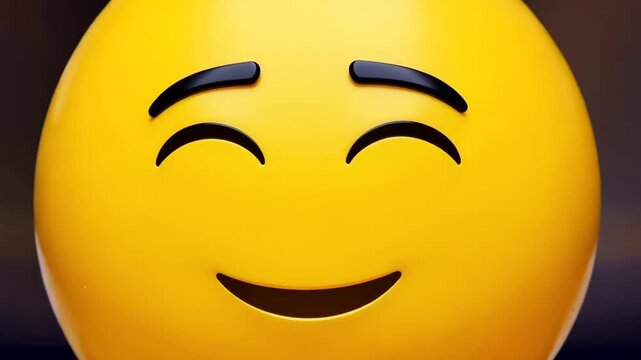 Emoji transitions close-up from shock to relief on dark background, stress recovery, positive feedback, social media response, chat sticker, user sentiment, app reaction, and mobile messaging support.