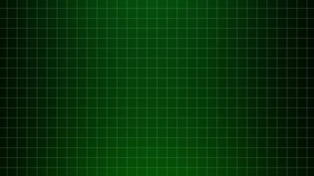 Abstract dark green grid motion background loop with subtle lighting variation creating a dynamic and modern digital display texture ideal for technology and data-related visuals.