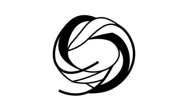 Abstract circular swirl motion logo