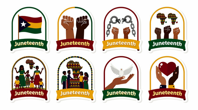 Juneteenth Celebration Icons