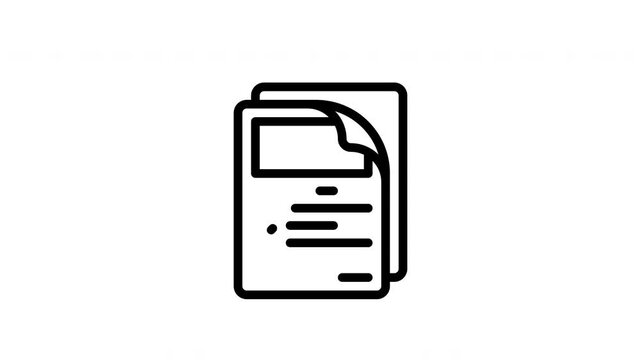 documentation minimalist stroke animation