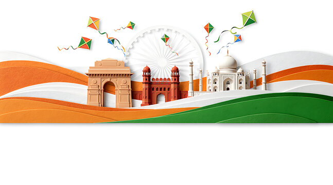 Indian Kites Fly High Together.