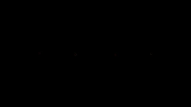 Red and orange animated GOAL text appearing on black background representing achievement success and milestone completion.