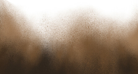 Fototapeta premium Vintage Brown Powder Burst on a transparent Background