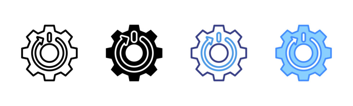 Reboot Icon Set Multiple Style Collection