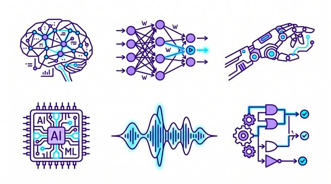 ai and machine learning icon