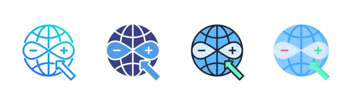 Dav Icon Set Multiple Style Collection
