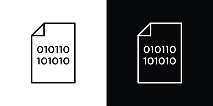 Binary code icon