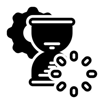 loading icon, glyph icon style