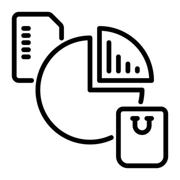 market icon, line icon style