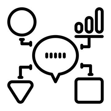 connected device icon, line icon style