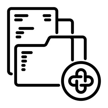 add icon, line icon style