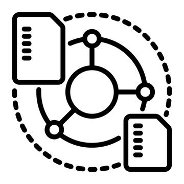 share icon, line icon style