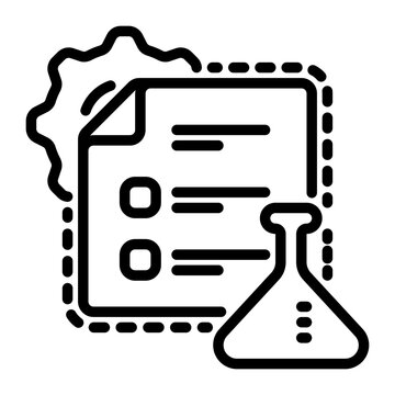 test icon, line icon style