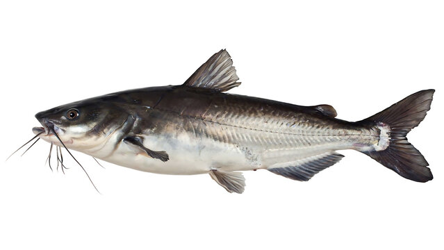fresh fish isolated on white