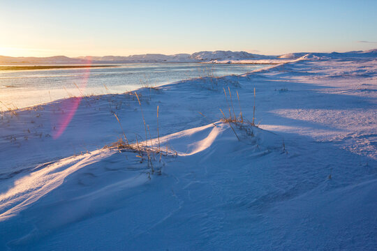 Guba Voronya, Barents Sea bay. Kola Peninsula