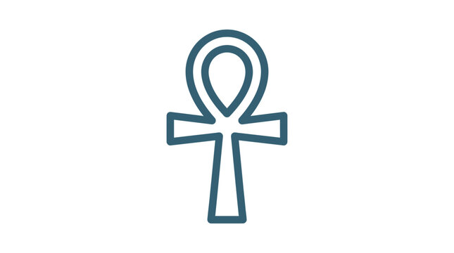 Ankh symbol representing life and ancient Egyptian culture.
