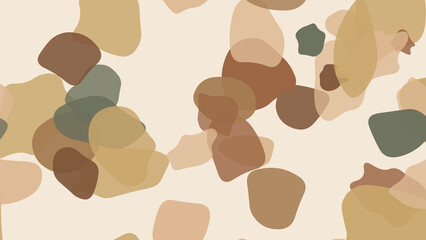 Naklejka premium Earthy Organic Abstract Seamless Pattern Background