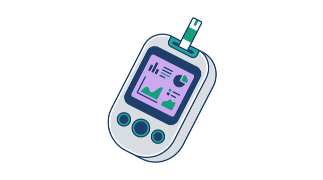 Portable health monitor showing medical statistics