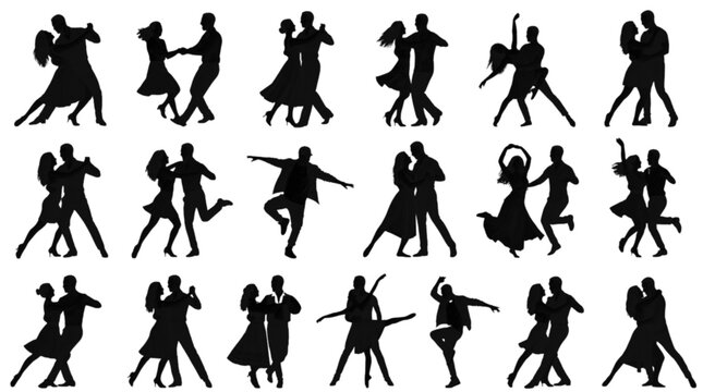 A collection of diverse individuals engaging in light exercise and movement, showcasing dynamic walking and running poses with natural body positioning. Ideal for fitness, lifestyle, and health-relate