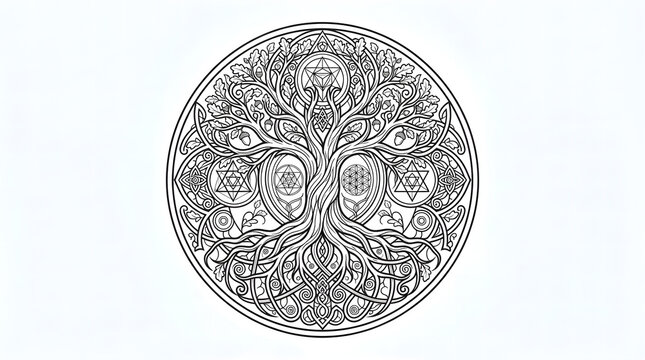 Black qr code on white background
