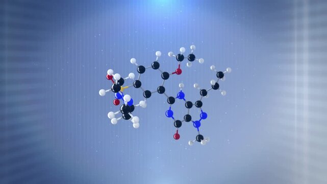 3D Molecule(A Male Enhancement Drug), Looping