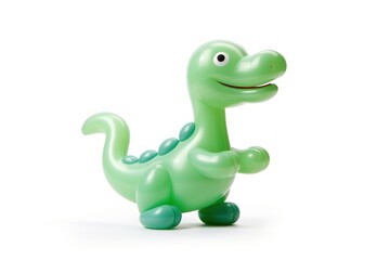 Fototapeta premium A dinosaur toy animal white background.