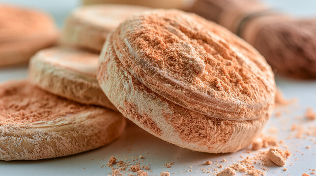 Freshly baked crumble cookies on a plate with homemade delicious culinary wholesome