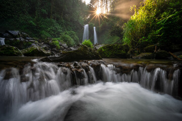waterfall in the forest © Setyaji