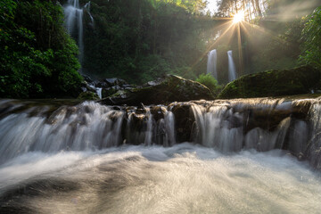 waterfall in the forest © Setyaji