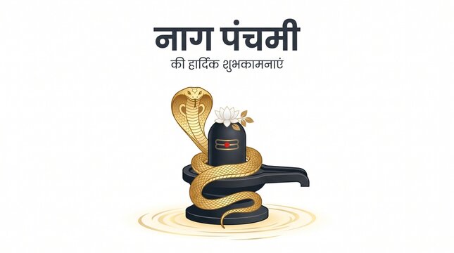 Hindu festival Nag Panchami vector