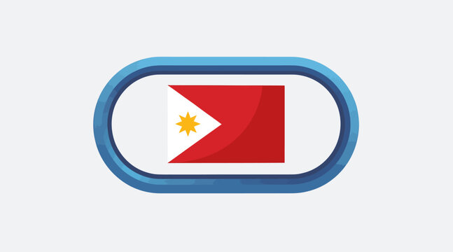 Philippines flag icon, national symbol