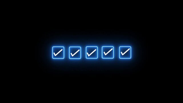 Checklist and task progress tracking concept on transparent background. Productivity, goal setting, and efficient project management. Motion graphics of progress icons. 4k video animation.4k video