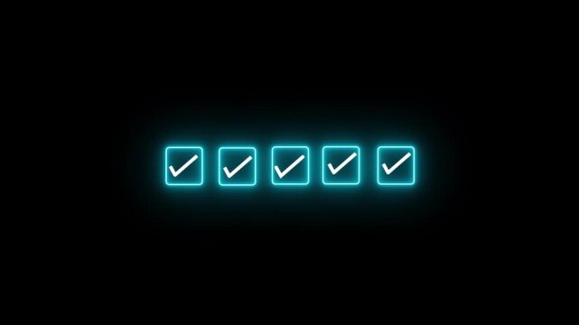 Checklist and task progress tracking concept on transparent background. Productivity, goal setting, and efficient project management. Motion graphics of progress icons. 4k video animation.4k video