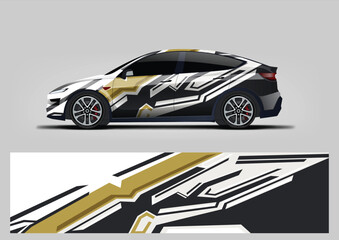 Gold Chrome Lightning Vehicle Wrap Graphics © Lancar
