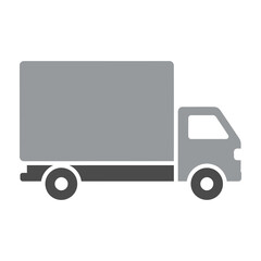 Fototapeta premium Delivery Truck Icon Representing Logistics Shipping and Transportation Services