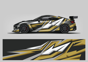 Premium Gold Metallic Racing Wrap Graphics © Lancar