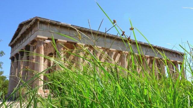 Ancient Temple of Hephaestus in Athens, Greece